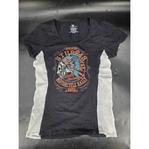 Vance Biker Wear 2023 Sturgis  Annual Motorcycle Rally Women's T-Shirt XL Black‎
